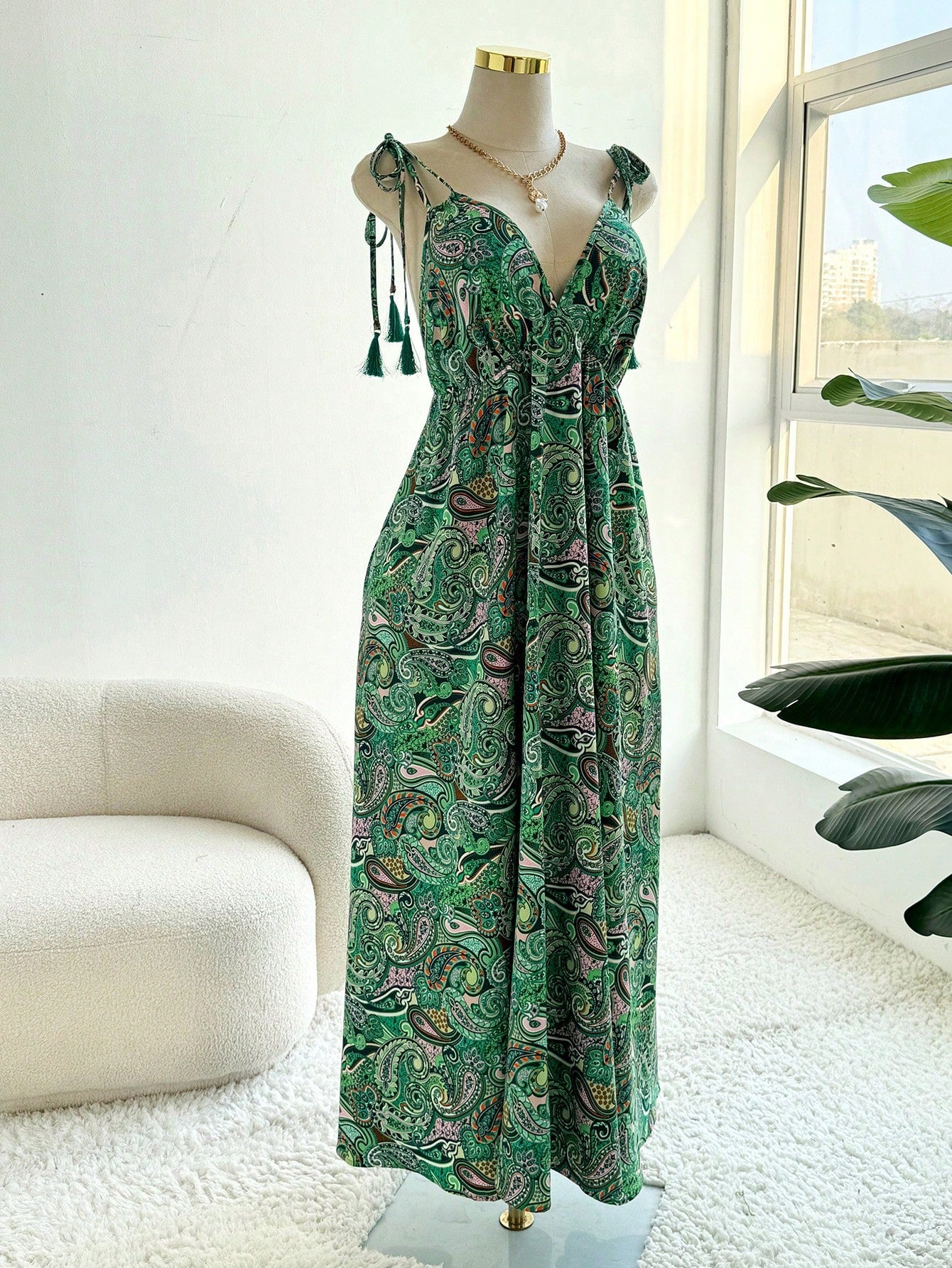 Vestido Midi Plus Size - Estilo Boho – Tamanhos G ao G4