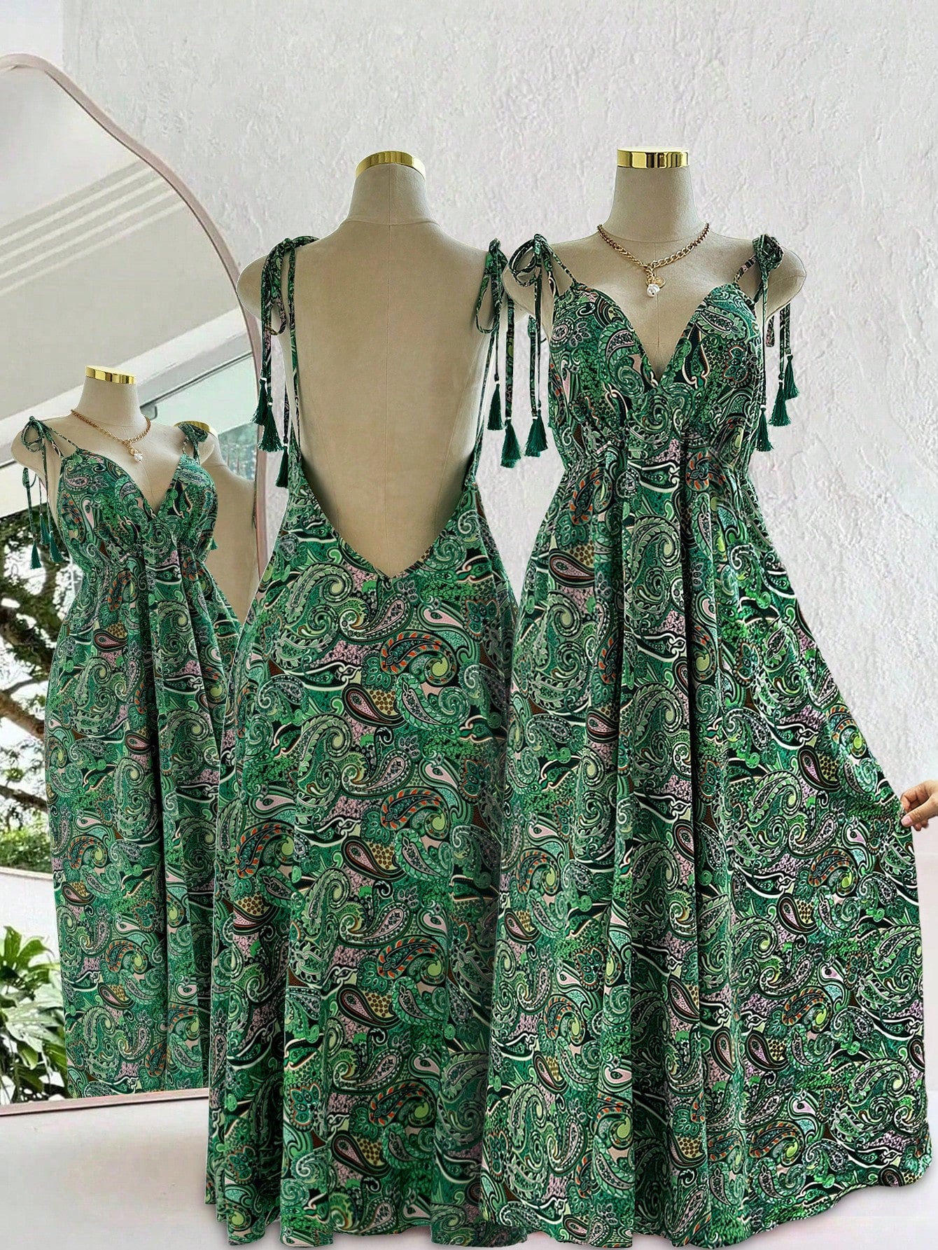 Vestido Midi Plus Size - Estilo Boho – Tamanhos G ao G4