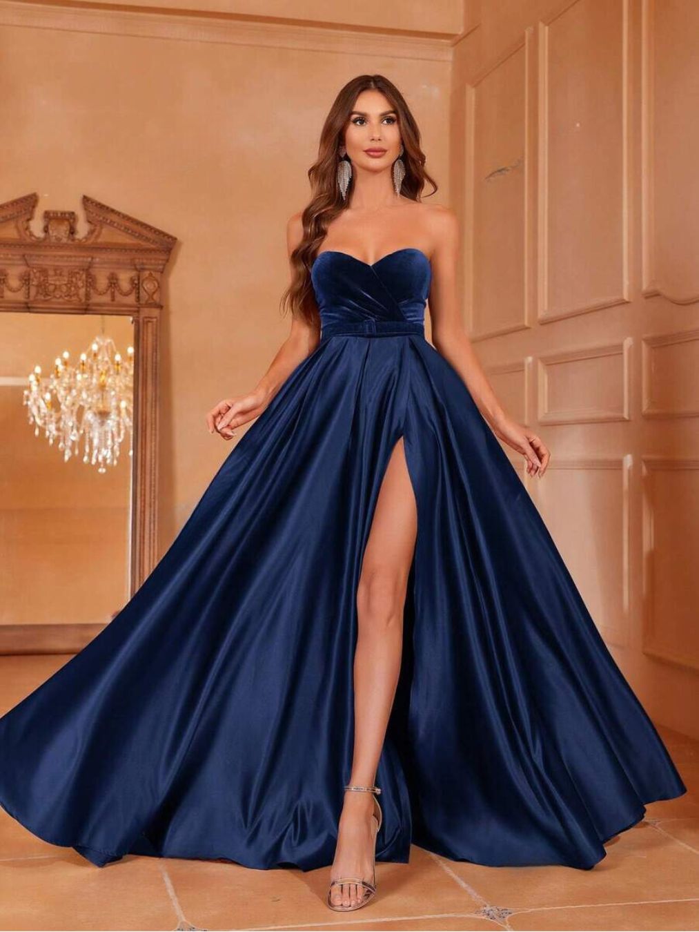 Vestido Longo Satin Grace - O Vestido que Eleva Sua Elegância a outro nível
