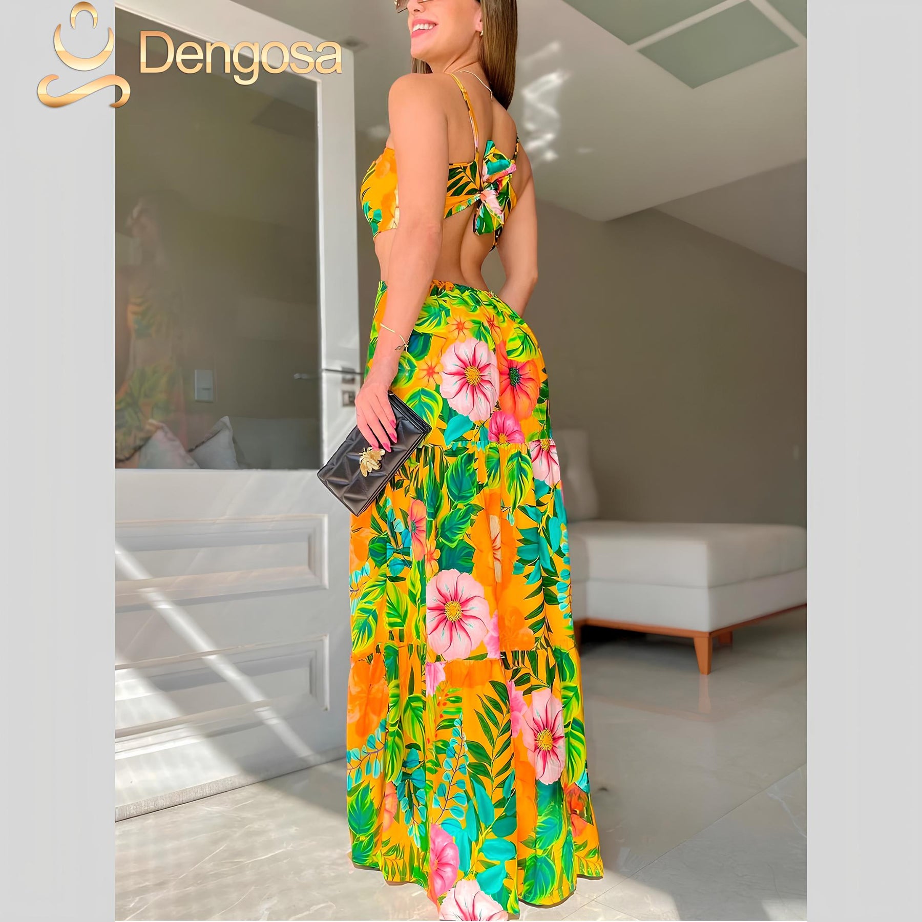 Vestido Longo com Fenda – 100% Elegância e Estilo!