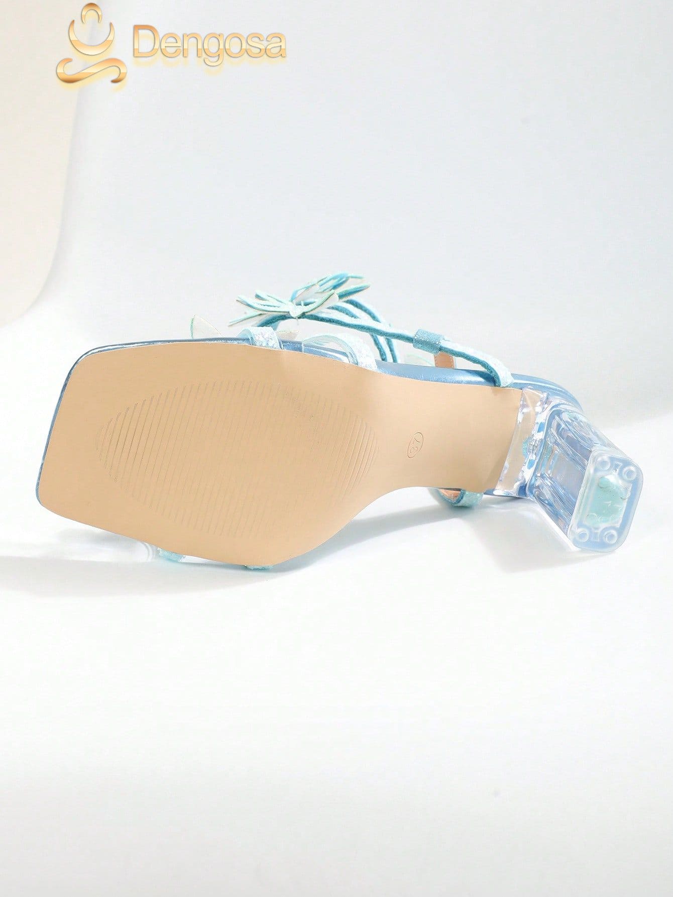 Salto Feminino Butterfly STARS – Salto Alto Brilhoso com Cristais (9 cm)