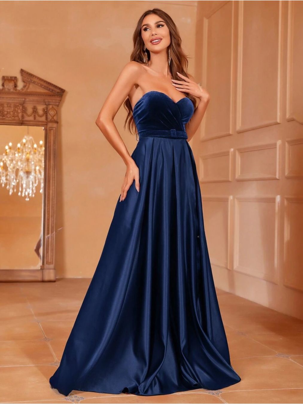 Vestido Longo Satin Grace - O Vestido que Eleva Sua Elegância a outro nível