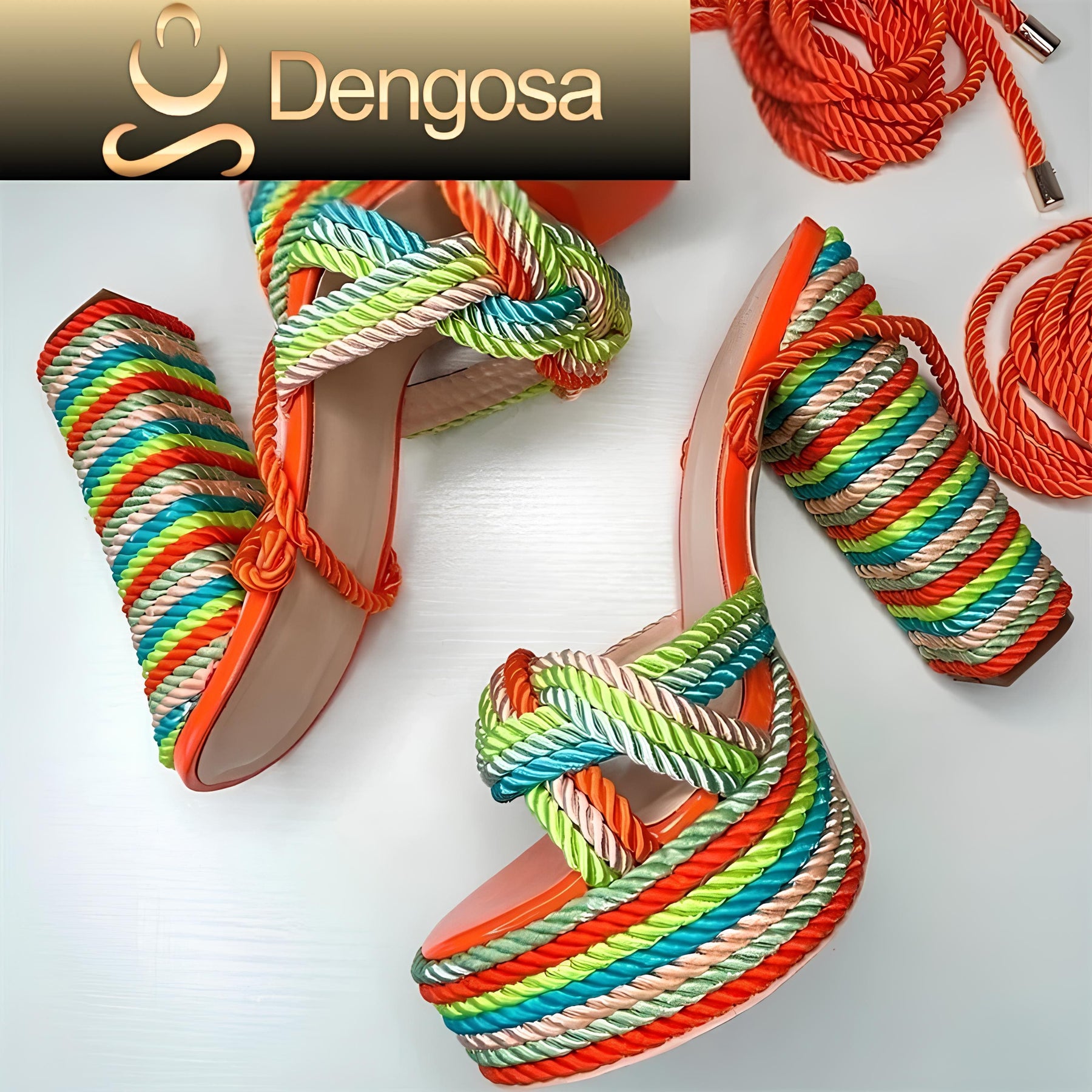 Sandália Plataforma Exclusiva – Estilo Europeu e Conforto em 12CM