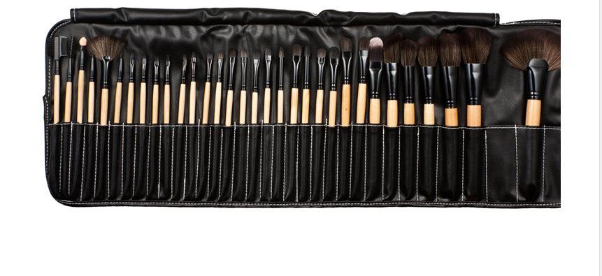 Kit 32 pincéis de maquiagem profissional + Bolsa de brinde