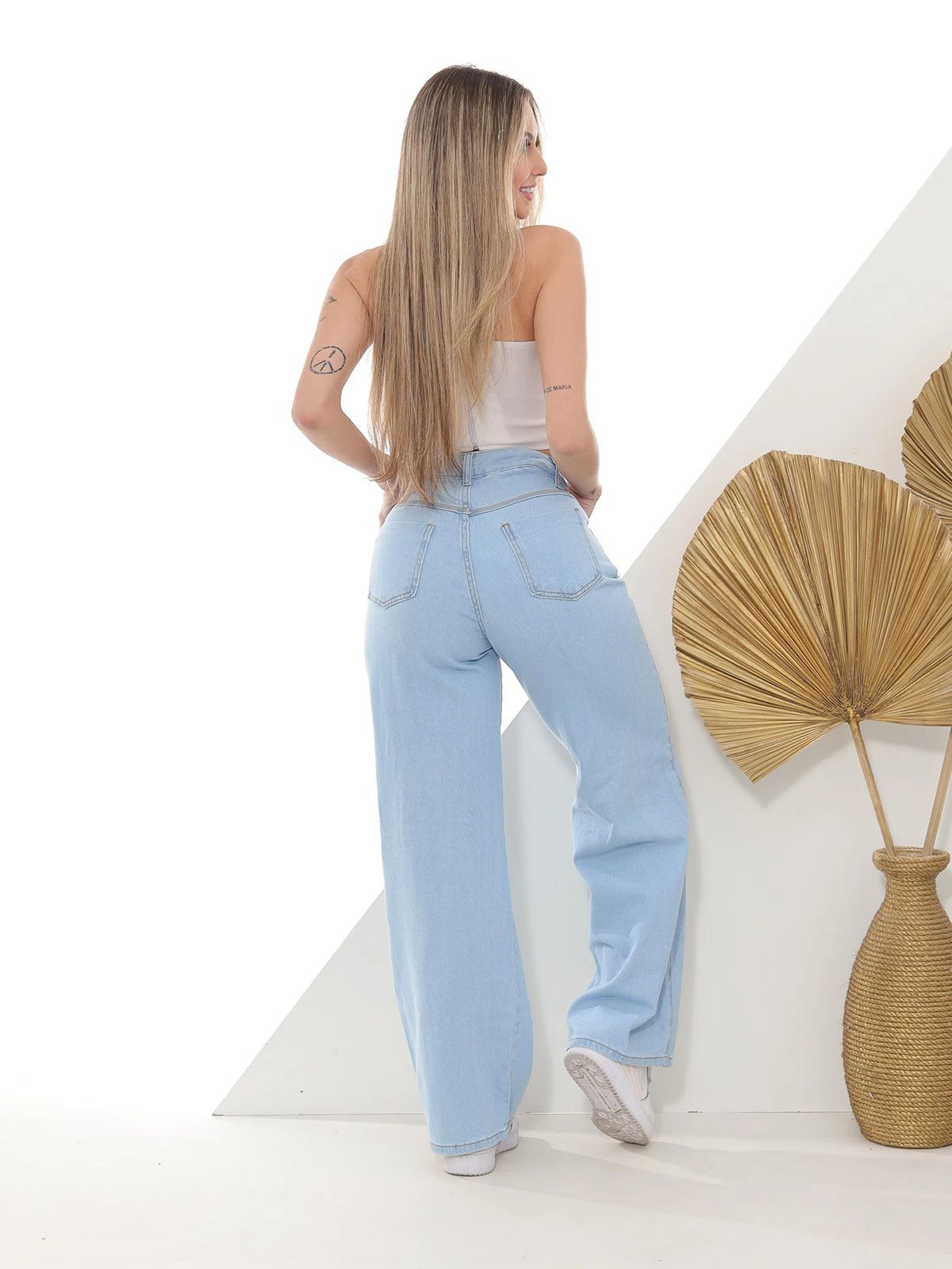 Calça Jeans Wide Leg