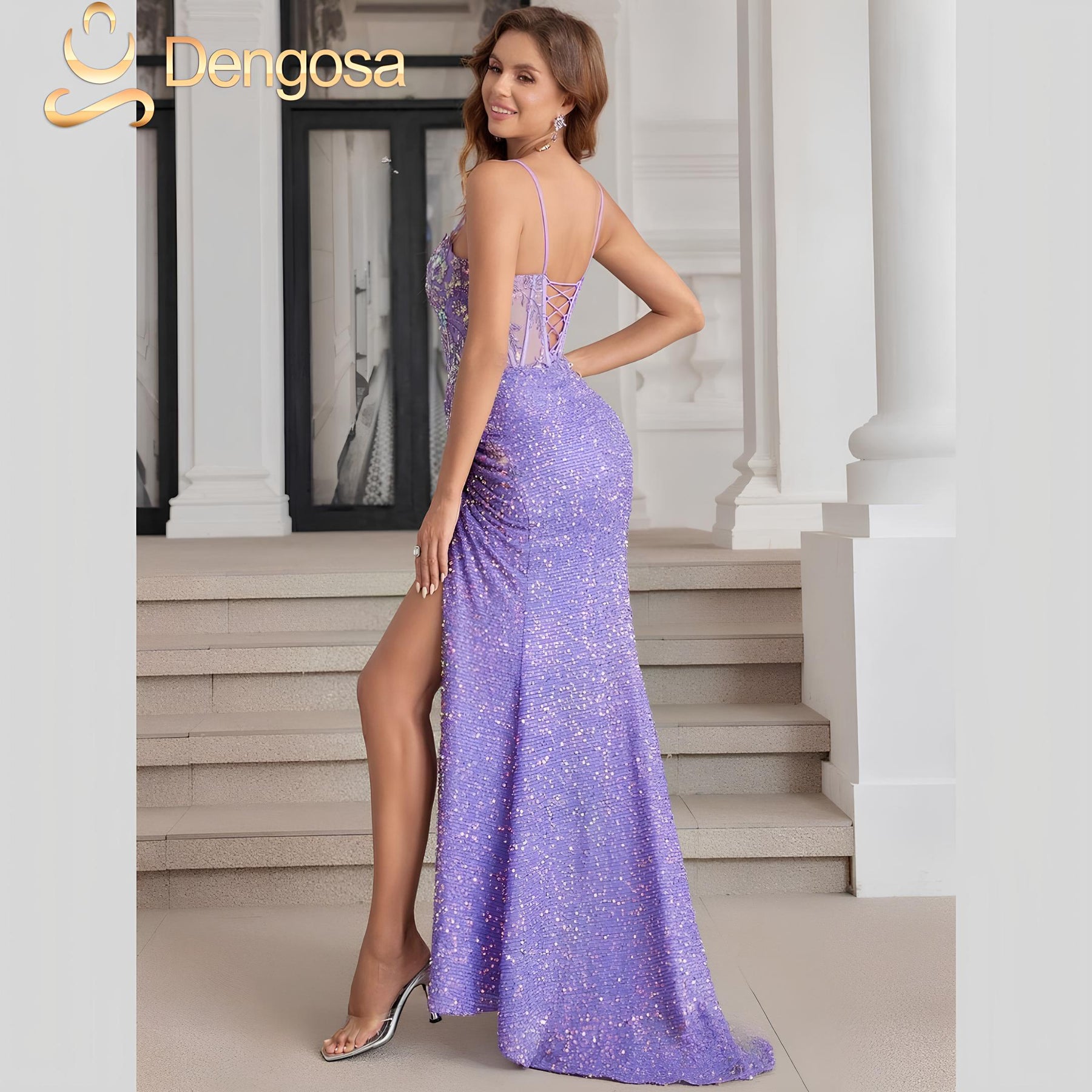 Vestido de Gala Luxuoso – 13 Cores Brilhantes!
