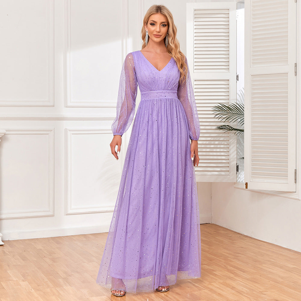 Vestido Encantada – Violeta Brilhante ✨