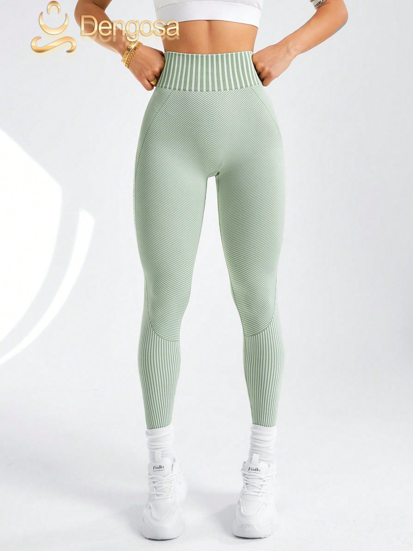 Calça Legging Feminina Sem Costura - Verde Oliva, 3 Tamanhos