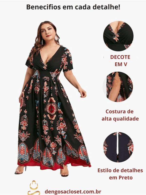 o Tentador: O Vestido Plus Size Feito para Você! ✨👗