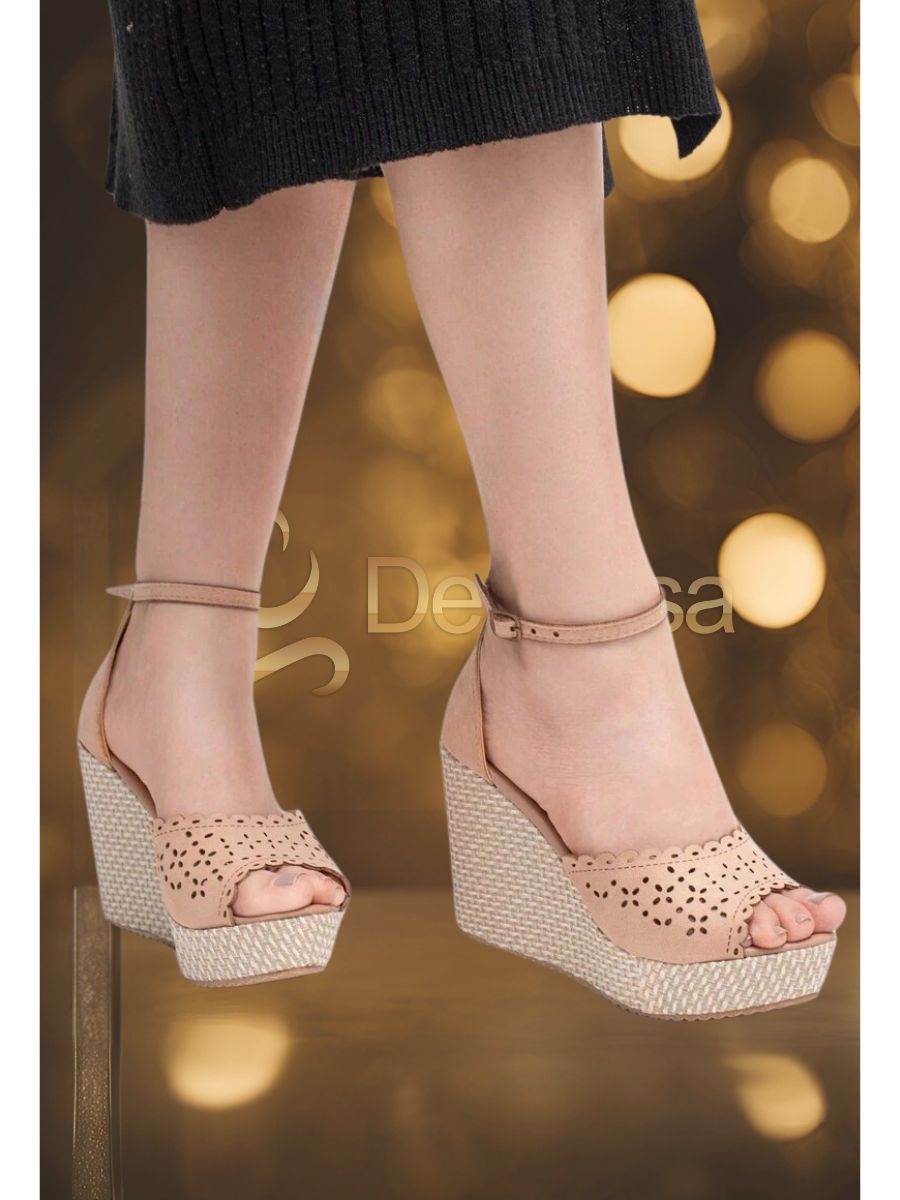 Salto alto plataforma feminino