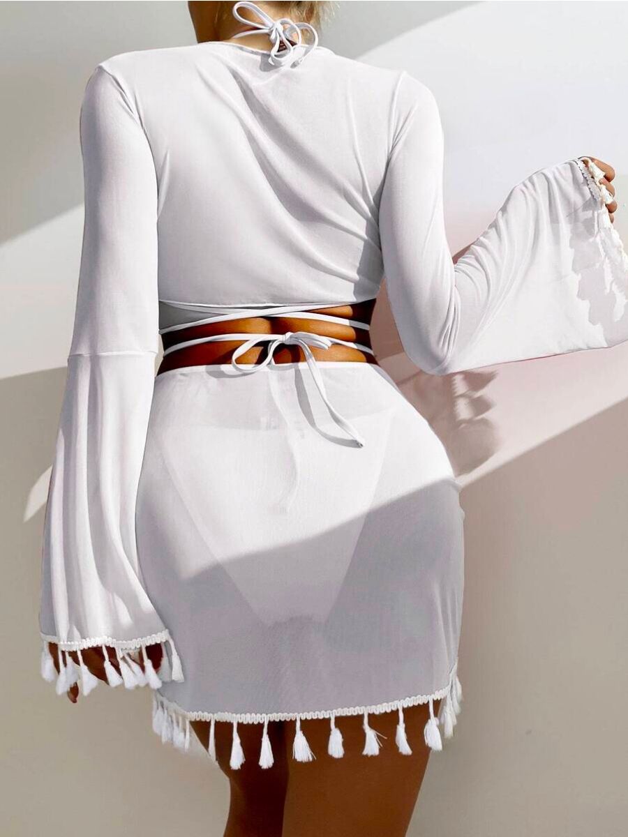 Conjunto Completo de Biquíni 4 em 1: O Look de Praia Perfeito