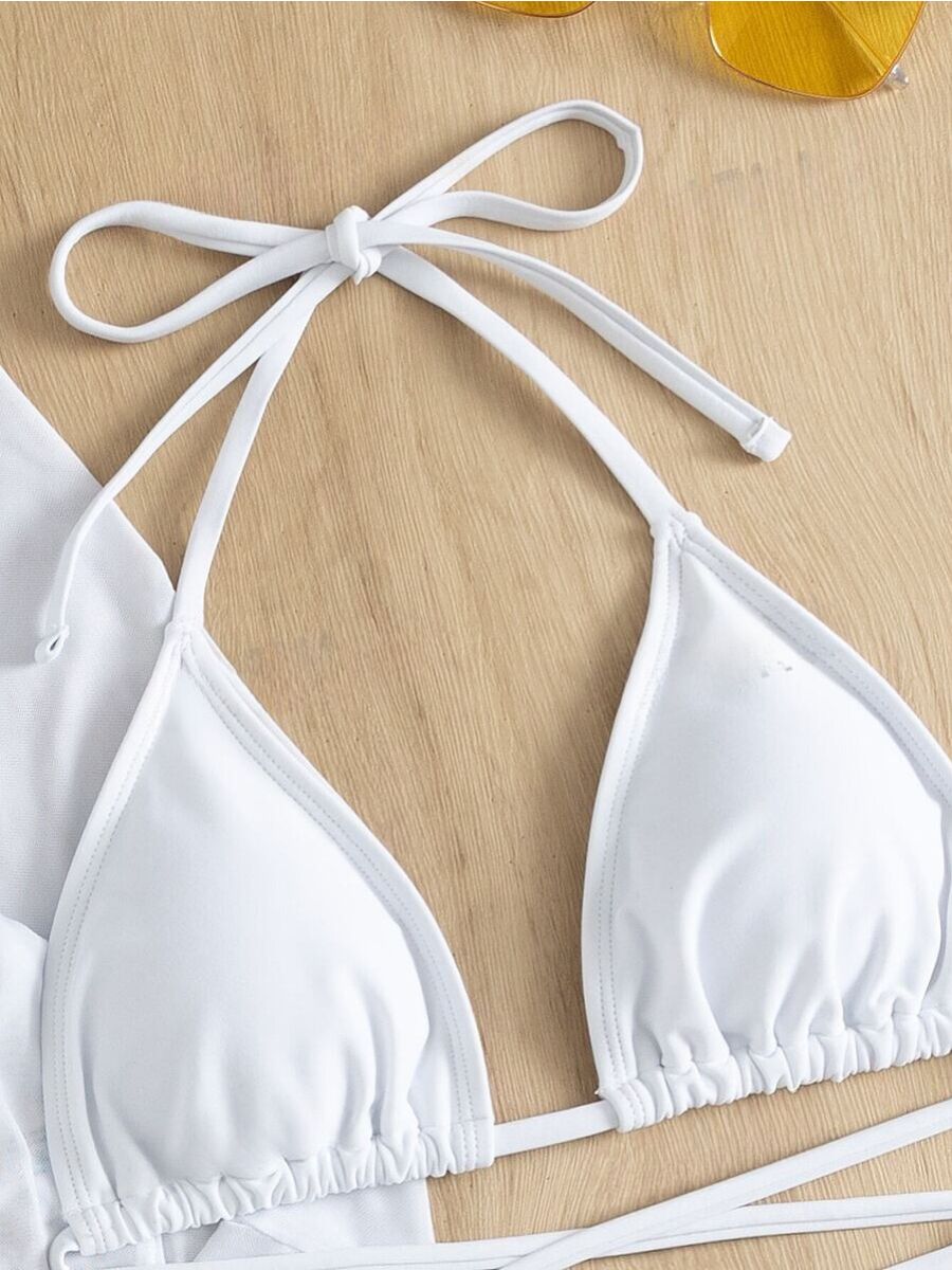 Conjunto Completo de Biquíni 4 em 1: O Look de Praia Perfeito