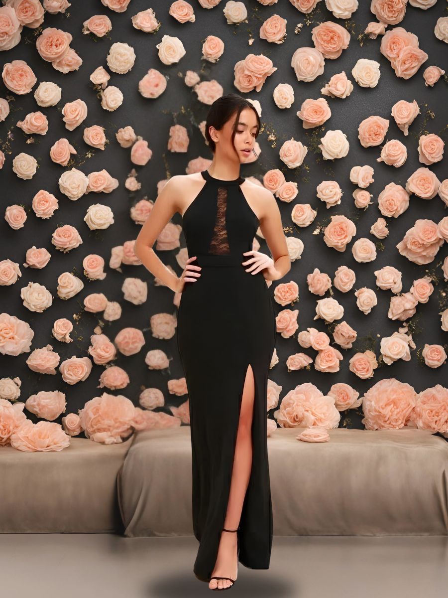 Vestido social elegante