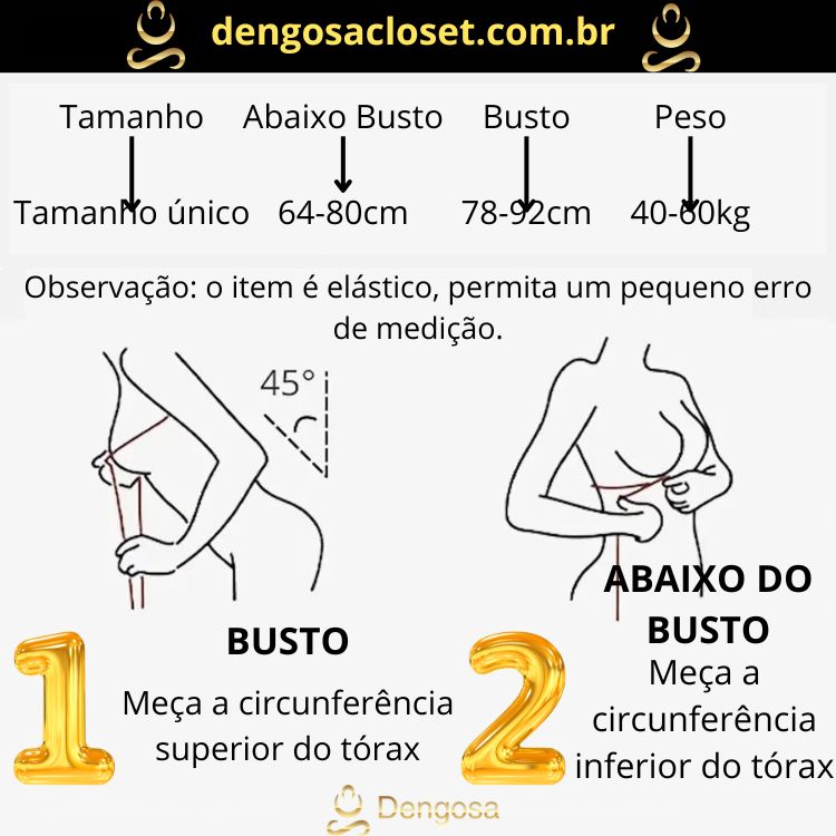 Sutiã Top Dengosa Confort Expect - Ideal para todas as mulheres!