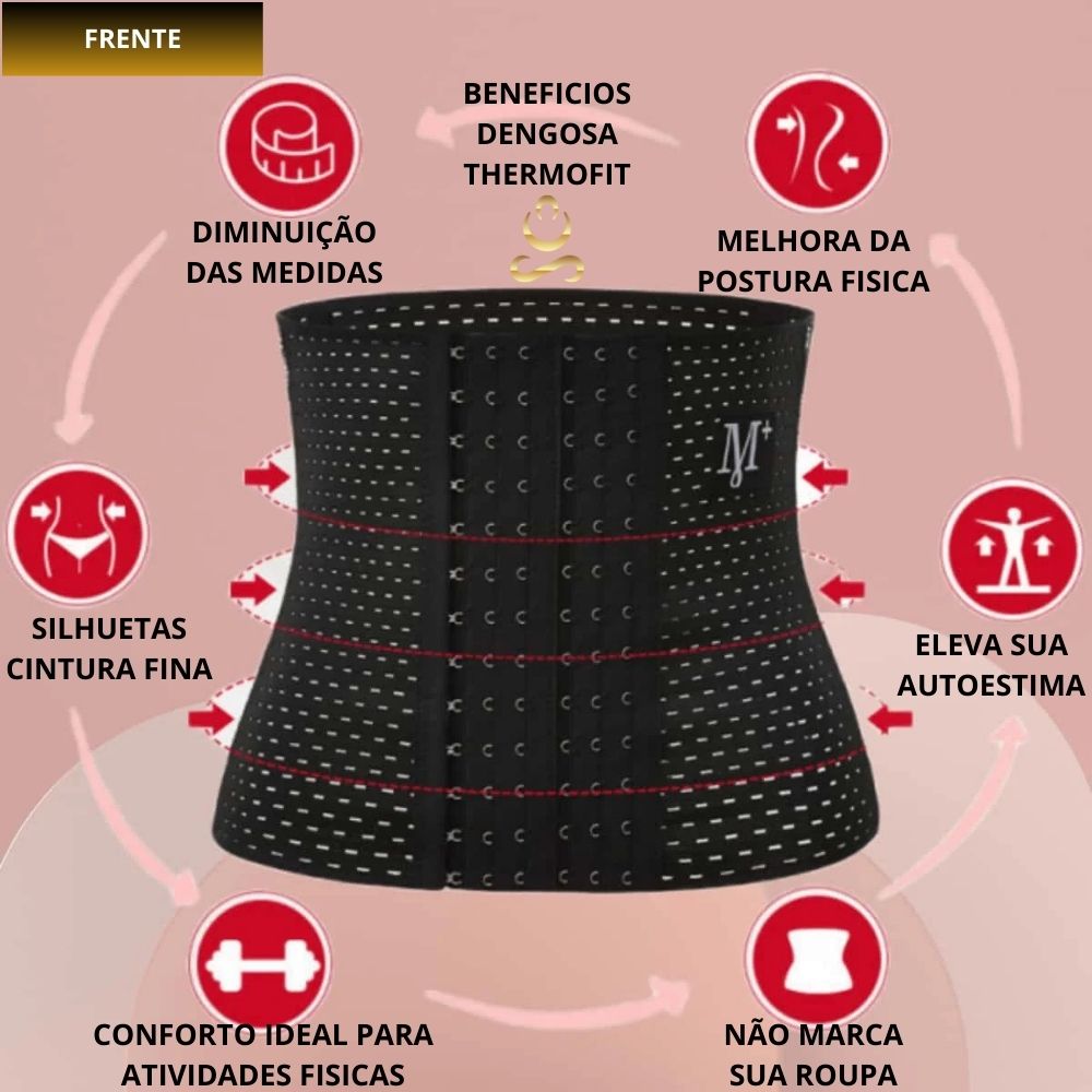 Cinta Modeladora Dengosa ThermoFit – de Alta Performance 🔥