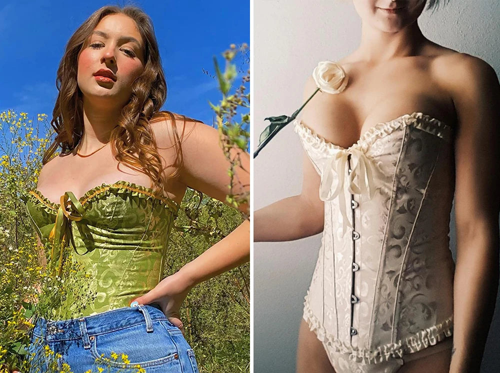 Espartilho Corset Modeladora Floral: Sofisticação, Elegância e Poder! 🌹