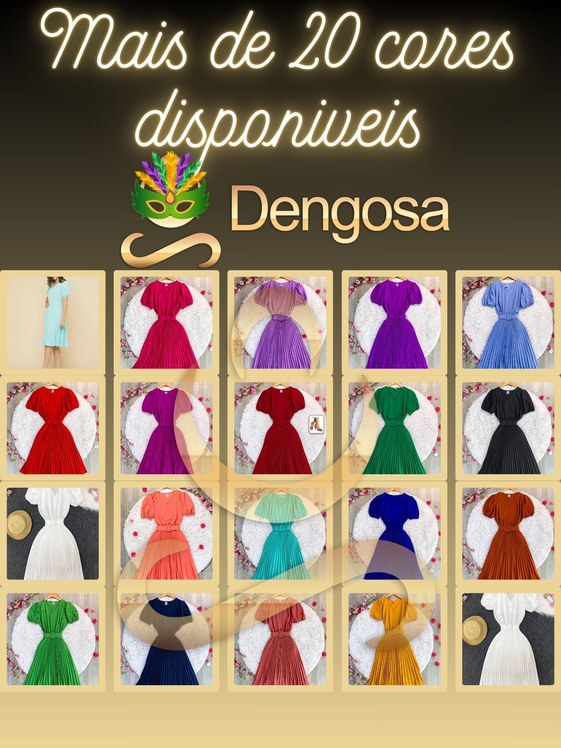 Vestido Midi Dengosa: Elegância e Modéstia para Mulheres de Fé