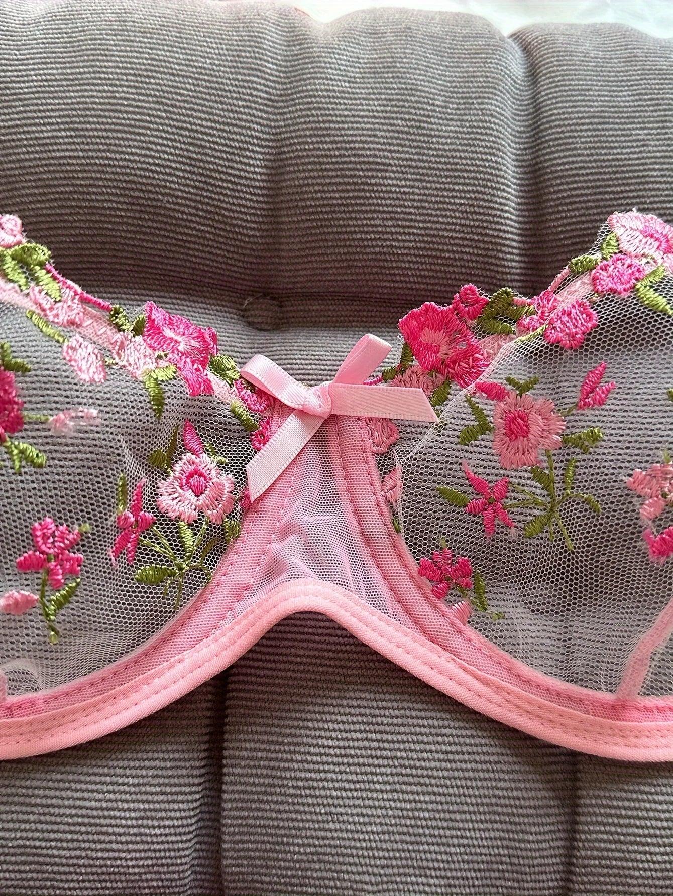 Conjunto Sedução Floral 🌹 - Para Despertar Sua Sensualidade! 🔥