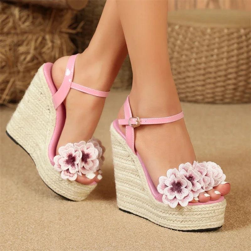 Sapato Clássico Plataforma Summer flower 👠