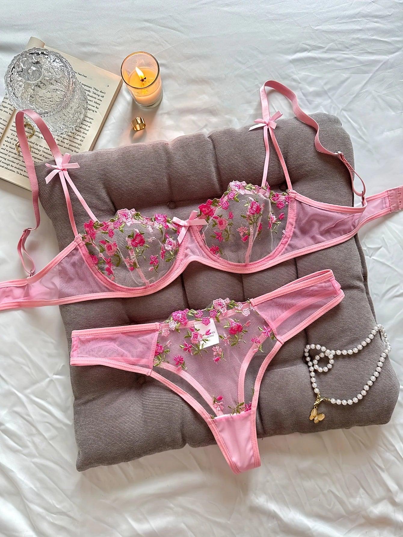 Conjunto Sedução Floral 🌹 - Para Despertar Sua Sensualidade! 🔥