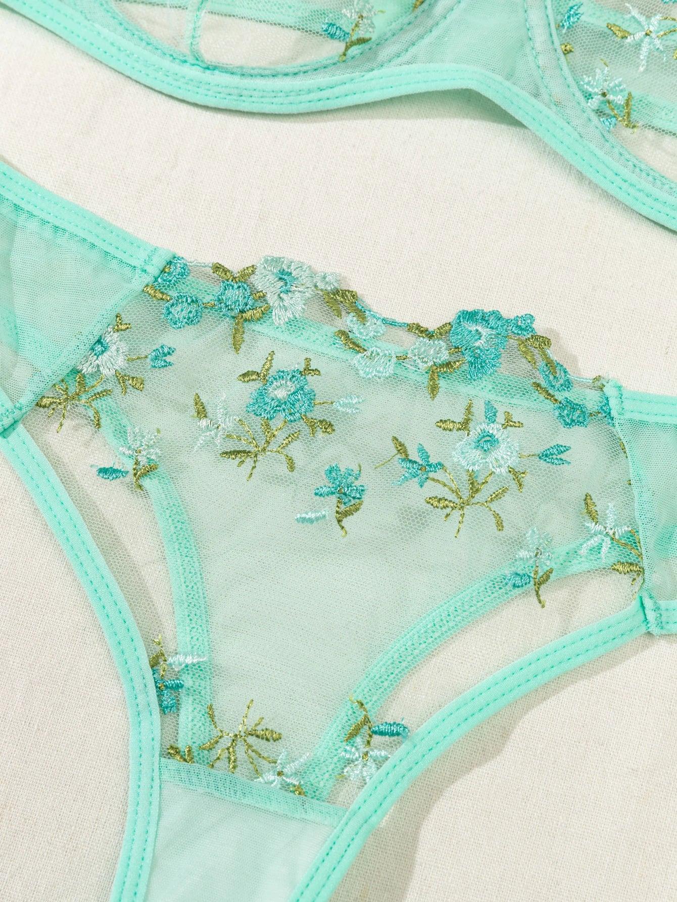 Conjunto Sedução Floral 🌹 - Para Despertar Sua Sensualidade! 🔥