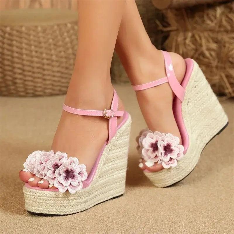 Sapato Clássico Plataforma Summer flower 👠