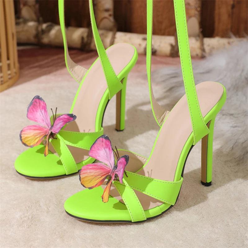 Sapato Salto Alto Sexy Green