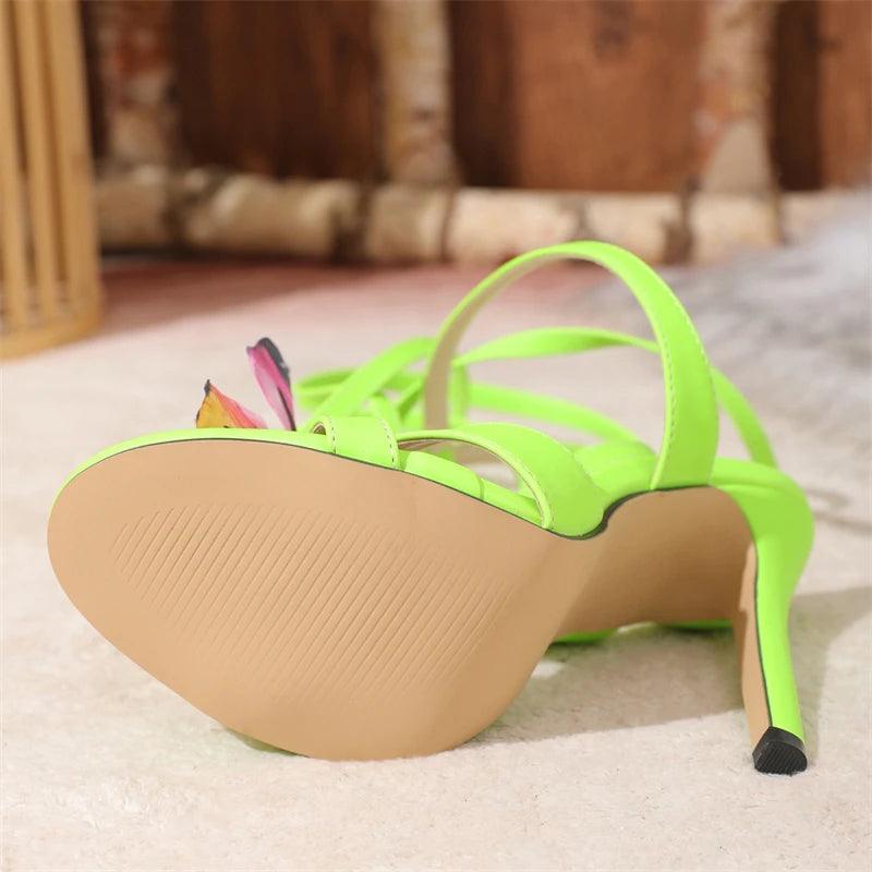 Sapato Salto Alto Sexy Green