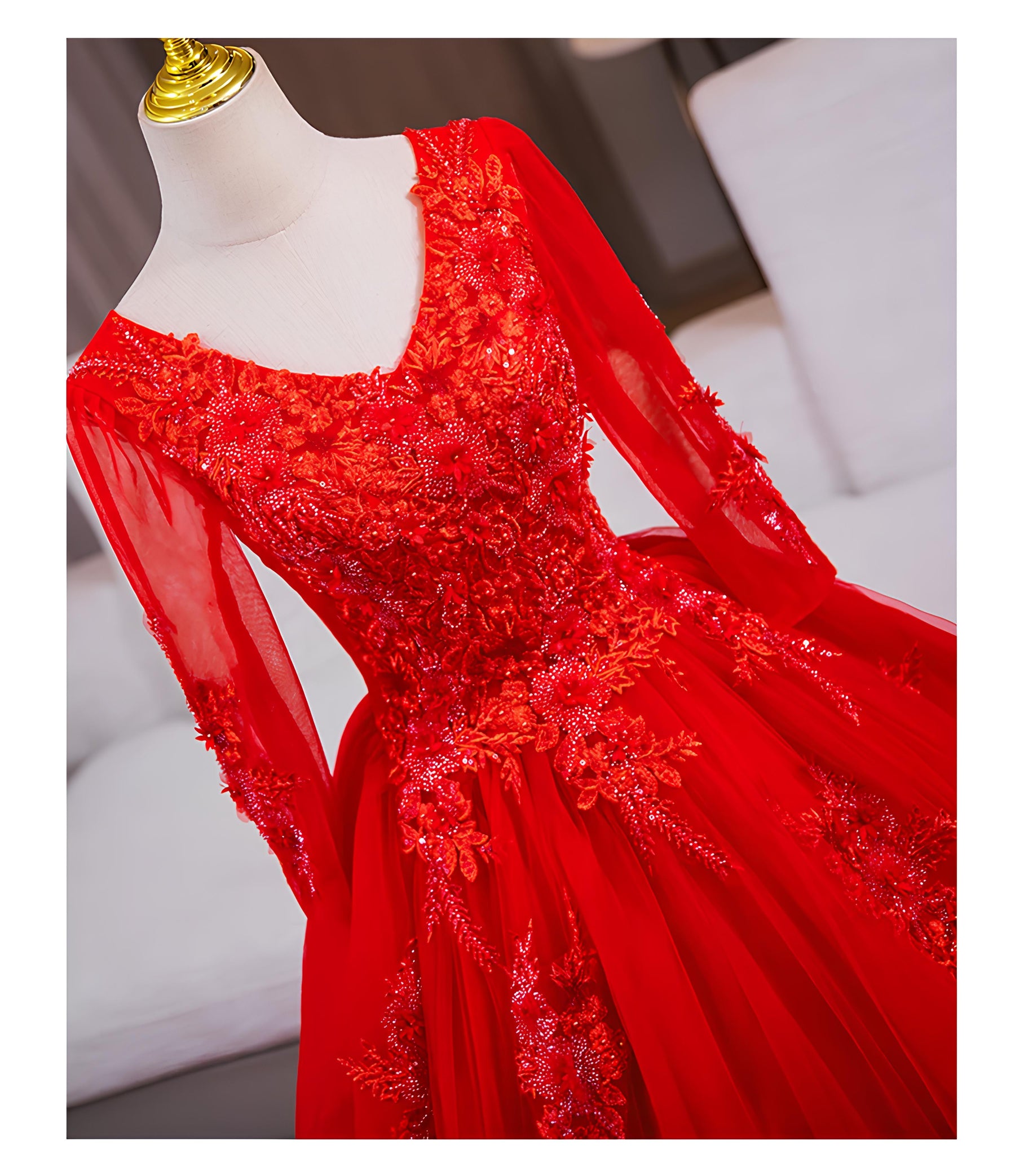 Vestido de Debutante Manga Longa | 4 Cores Sob Medida