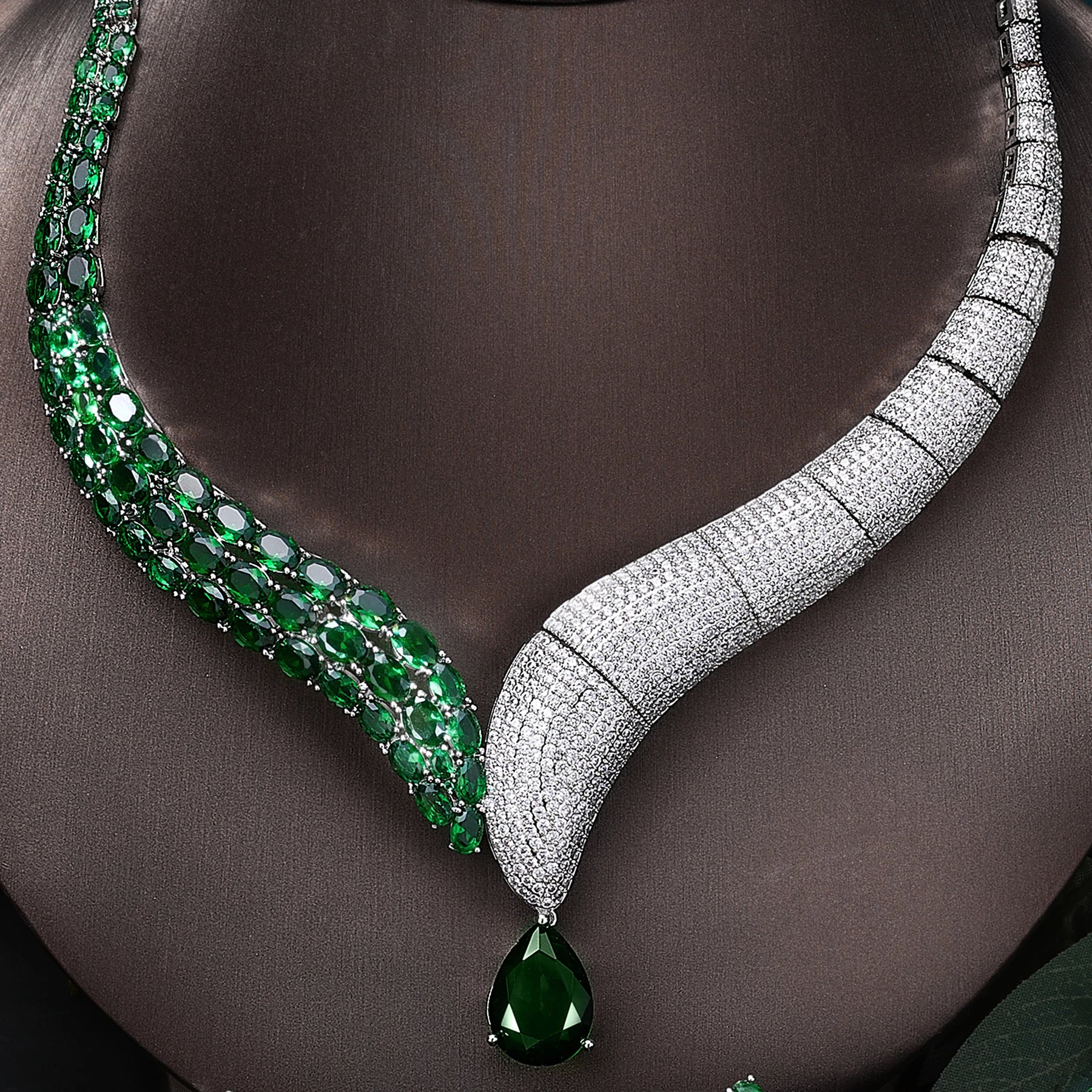 Conjunto de Joias Luxo Lágrimas da Serpente 🐍