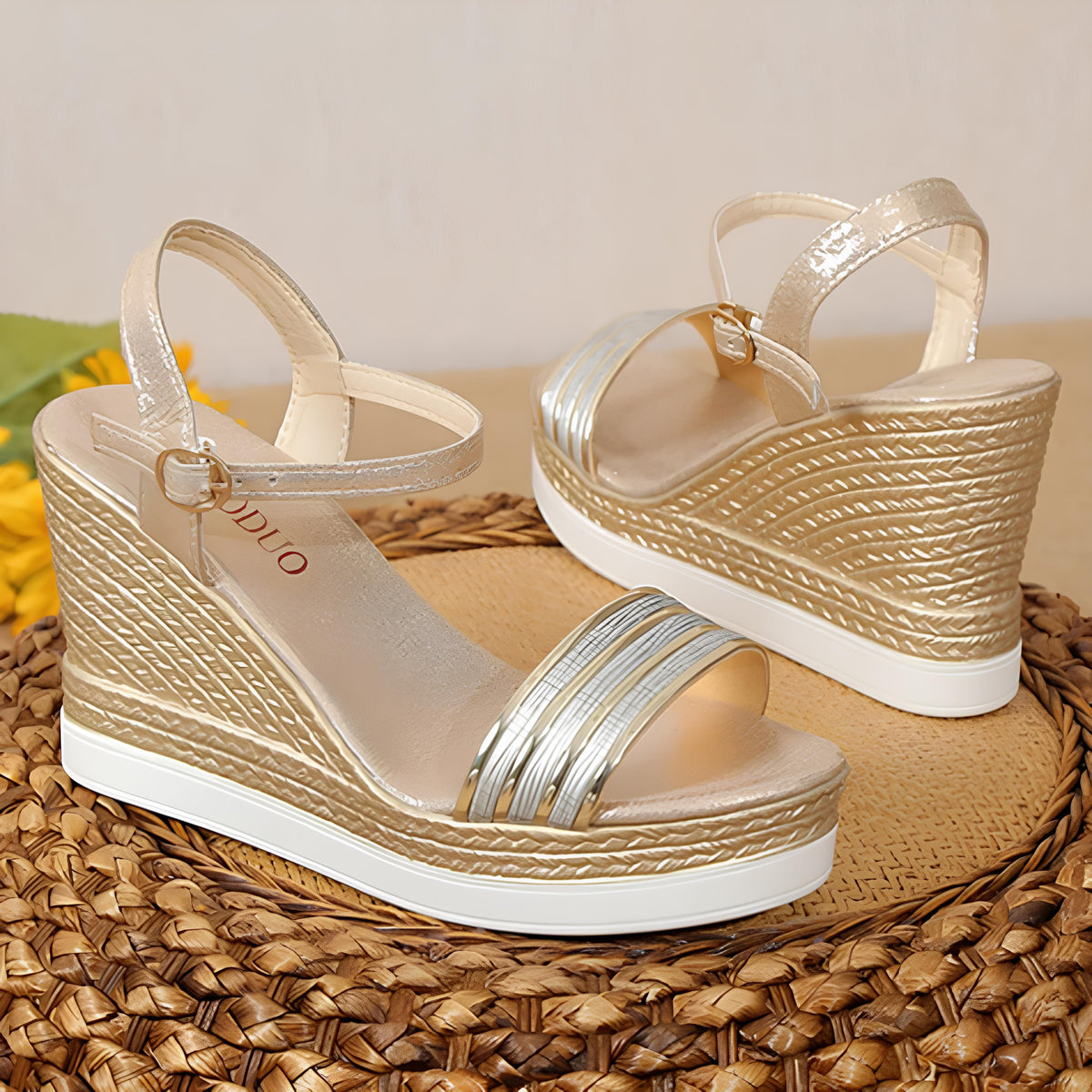 Sandália Salto Grosso Plataforma | 2 Cores, Tamanhos 33-40