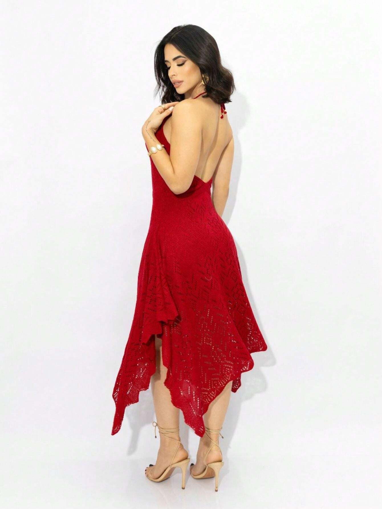 Vestido Midi Crochê Rendado – 7 Cores para Arrasar!