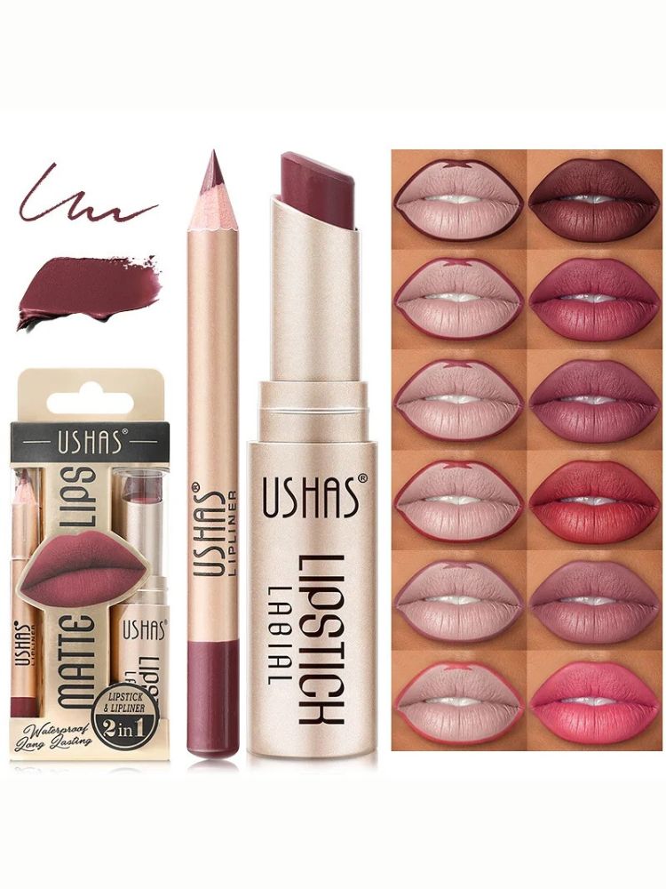 Batom com Efeito Impecável: O Segredo para Lábios Inesquecíveis! 2pcs 💋