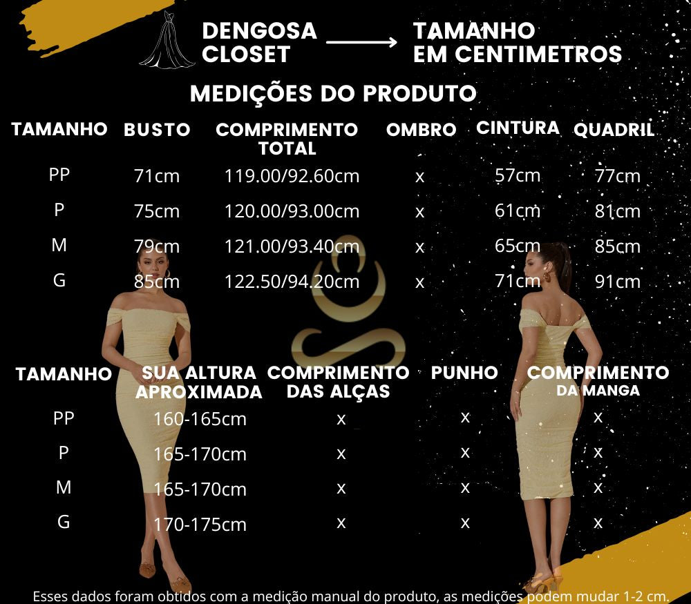 Vestido midi manga curta