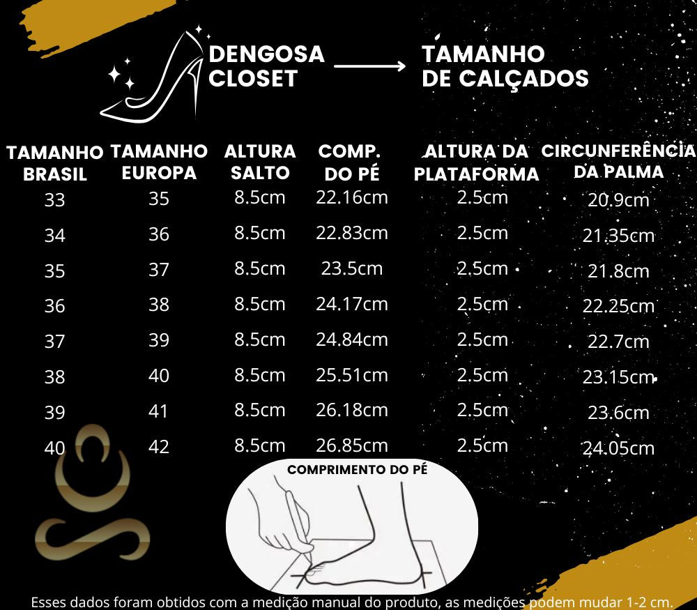 Sandália de Salto Grosso | 3 Cores Sofisticadas!