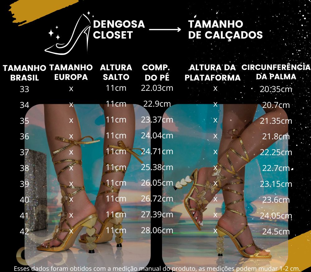 Sandália de Salto Alto Feminina com Decoração de Borboleta