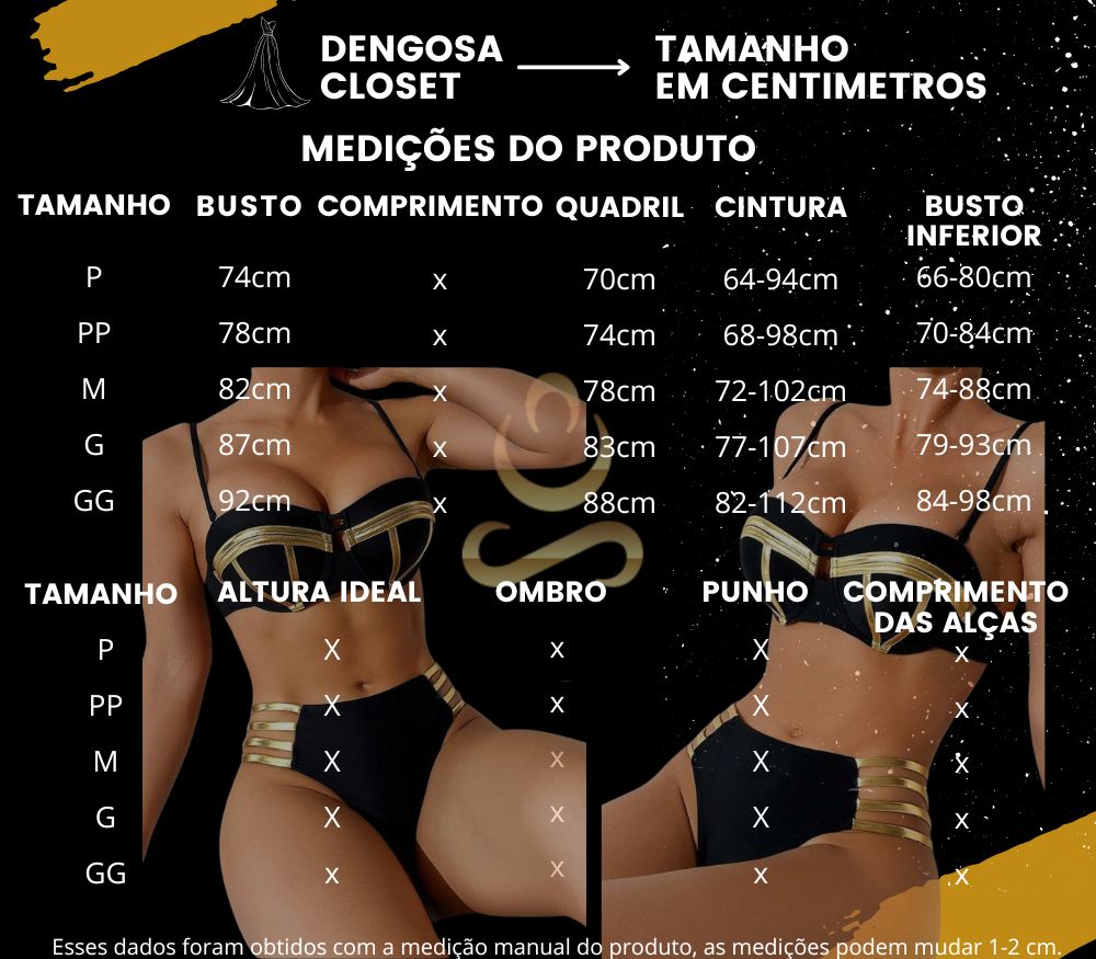 Biquíni Golden Luxe - O Biquíni Que É Puro Glamour e Exclusividade.
