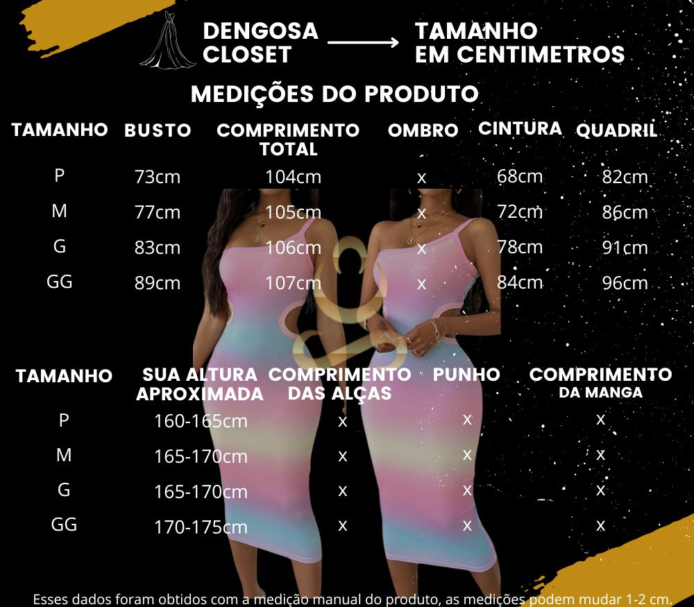 Vestido Midi Degradê – Sofisticação e Estilo em uma Peça Única