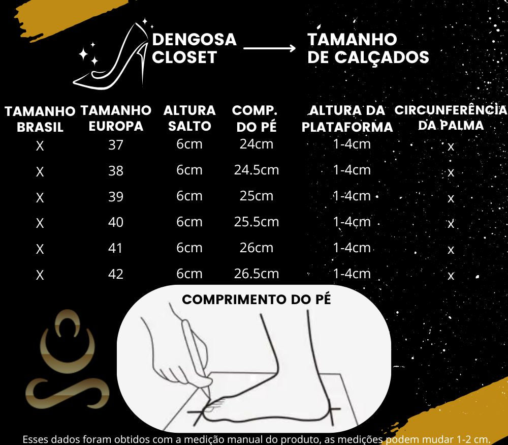 Sandália Estilo Scarpin Salto Quadrado Luxo | 7 Cores Exclusivas