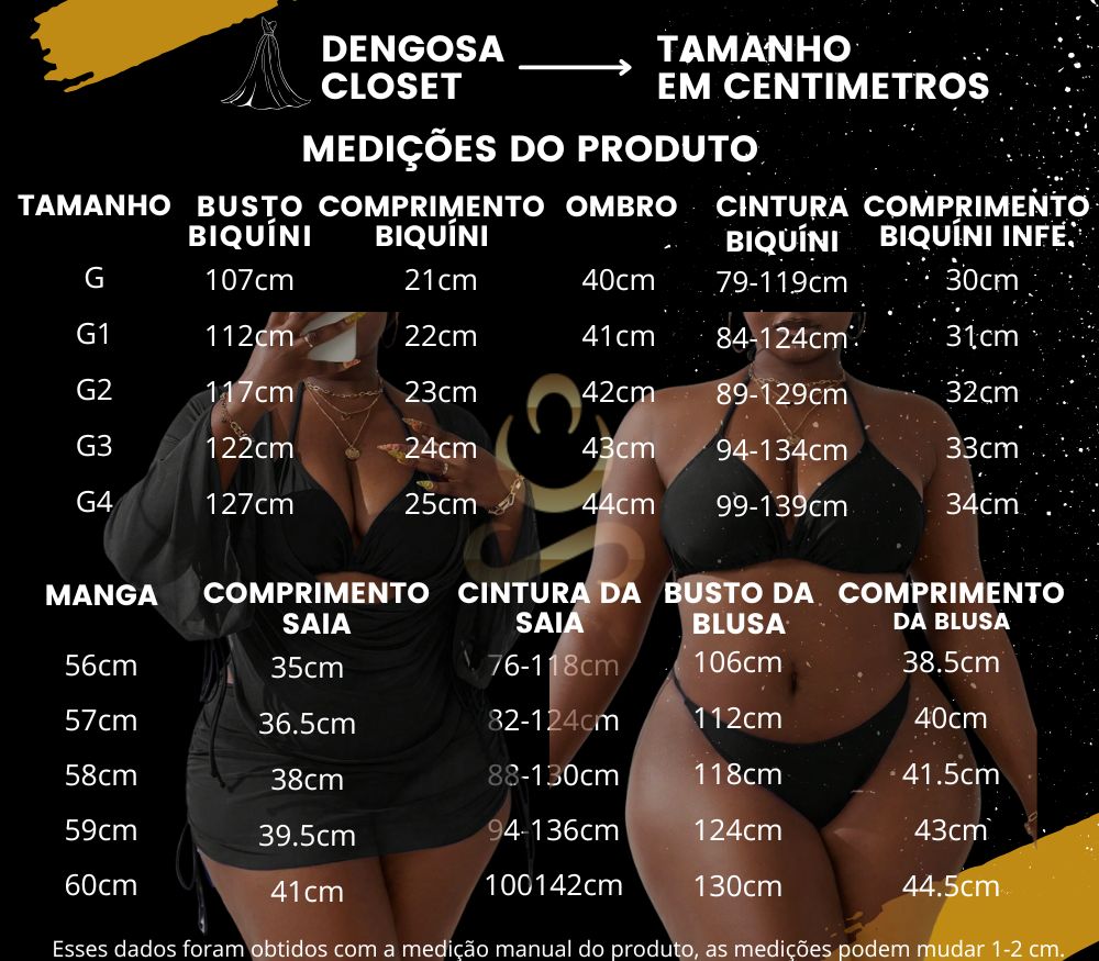 Conjunto Plus Size Biquíni de Verão Completo