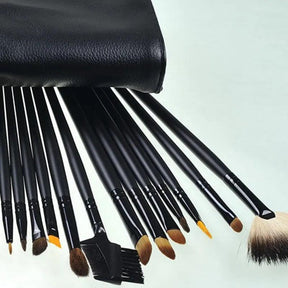 Kit 32 pincéis de maquiagem profissional + Bolsa de brinde