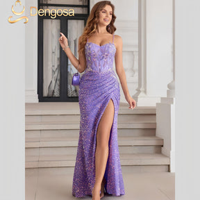 Vestido de Gala Luxuoso – 13 Cores Brilhantes!