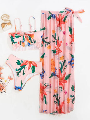 Biquíni Floral 3 Peças - A essência atual do verão