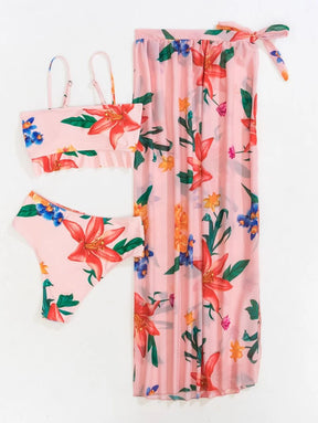 Biquíni Floral 3 Peças - A essência atual do verão