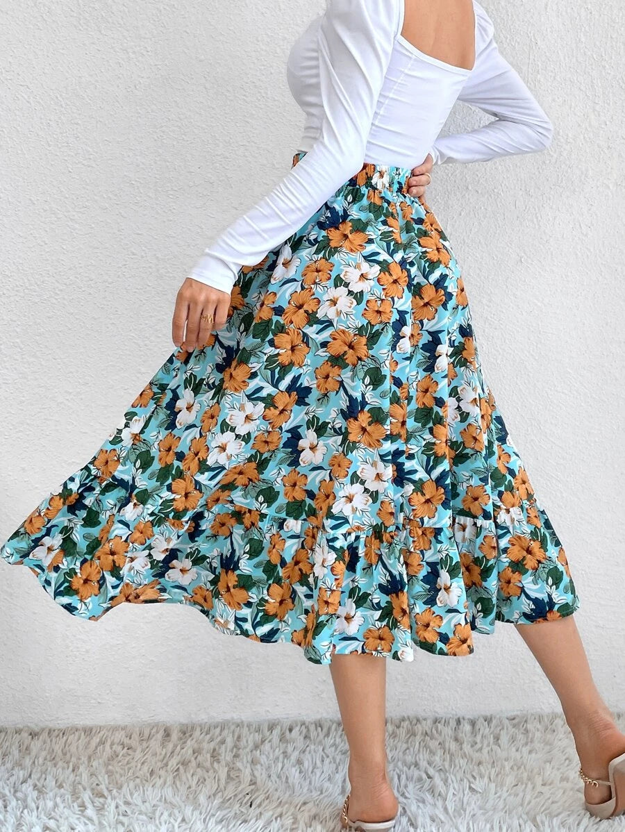 Saia boho Floral
