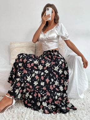 Saia boho Floral