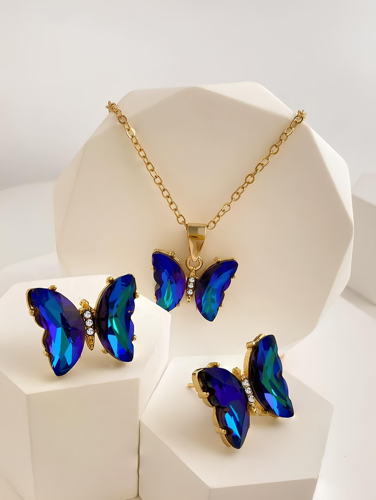 Conjunto de Joias Butterfly Charm – Elegância e Delicadeza em Cada Detalhe