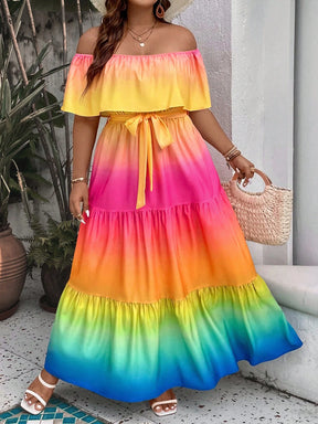 Vestido Longo Plus Size Boho – Tamanhos G ao G4