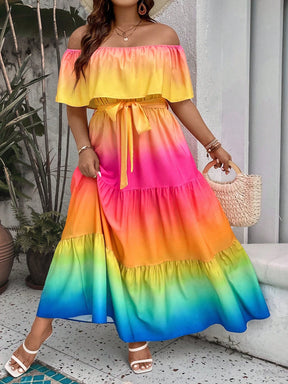 Vestido Longo Plus Size Boho – Tamanhos G ao G4