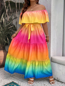 Vestido Longo Plus Size Boho – Tamanhos G ao G4
